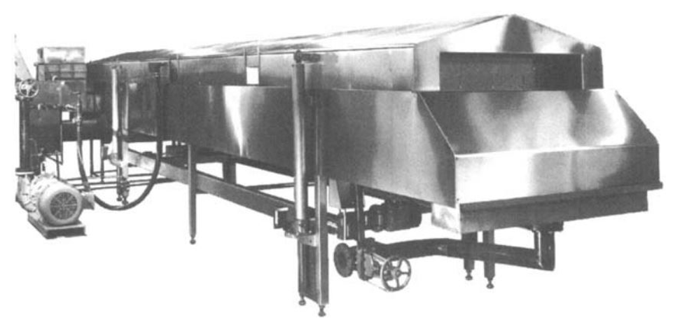Continuos type fryer